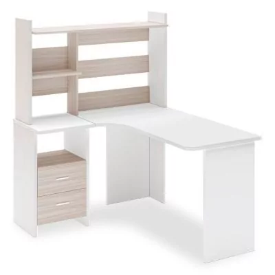 Стол компьютерный Домино Lite СКЛ-Угл130+НКЛ-120 БЕК ЛЕВ MER_SKL-Ugl130_NKL-120_BEK_LEV