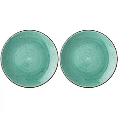 Набор тарелок пирожковых bronco "nature" 2 шт. 17 см мятный (263-1118) 