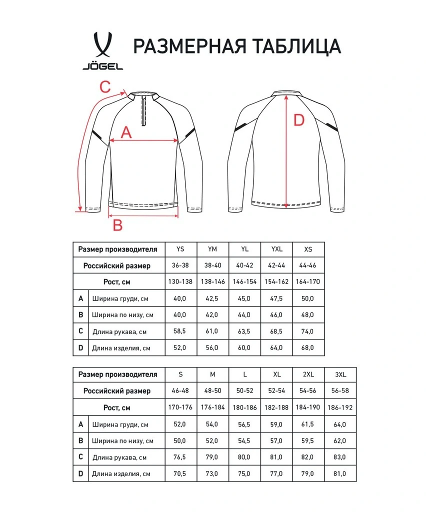 Фото Джемпер тренировочный JOGEL CAMP 2 Training Top, черный (2112352) - интернет-магазин МегаТерем в Москве