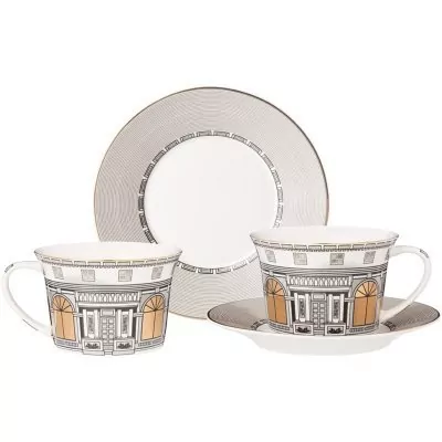 Чайный набор lefard "windows" на 2 персоны 4 пр. 250 мл Lefard (760-736)