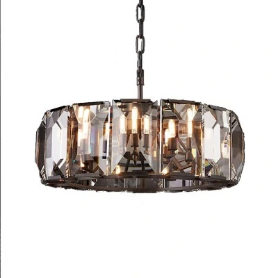 Люстра MD3039-6NI-CL, металл, стекло, Brown, ROOMERS FURNITURE