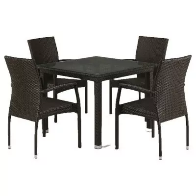 Набор уличный T257A/YC379A-W53 Brown AFN_T257A-YC379A-W53-Brown-4Pcs