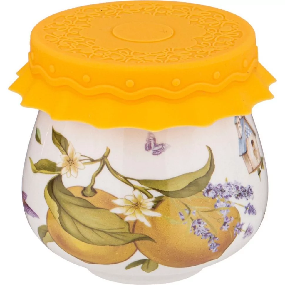 Фото Баночка с силиконовой крышкой lefard прованс лимоны 180 мл (359-797) - интернет-магазин МегаТерем в Москве