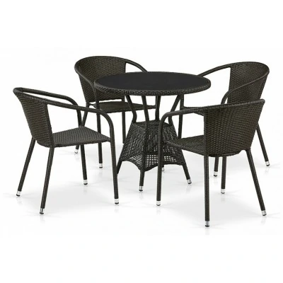 Набор уличный T707ANS/Y137C-W53 4Pcs Brown AFN_T707ANS_Y137C-W53_4Pcs_Brown