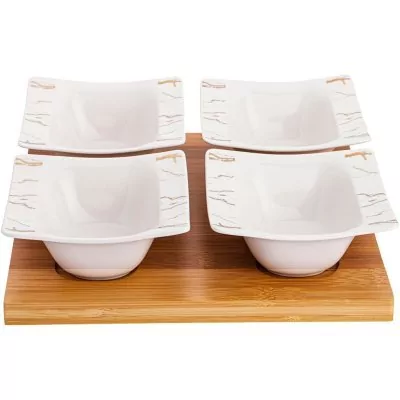 Набор из 4 салатников на де...