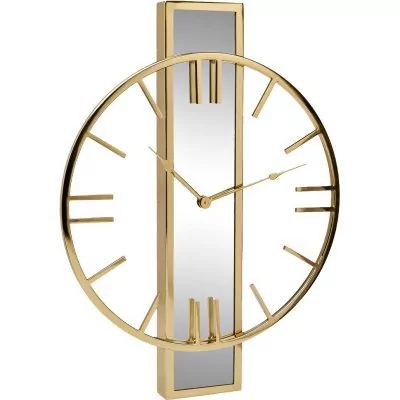 Часы с зеркальн. планкой цв...