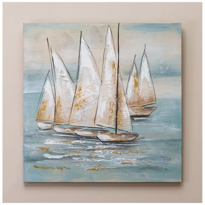 Картина парусники 80х80х3 с...