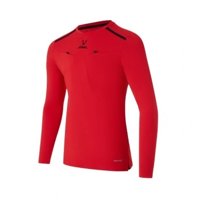Футболка судейская с длинным рукавом JOGEL DIVISION PerFormDRY Referee LS Tee, красный (2123310)