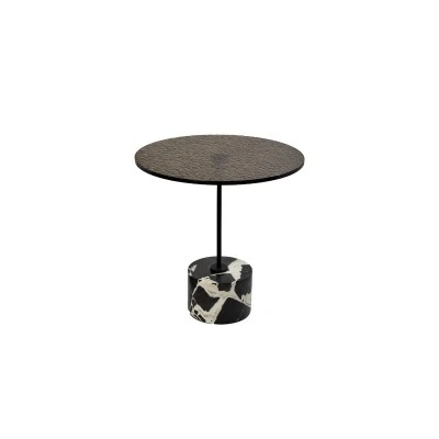 Стол журнальный стекло / черный мрамор d55*55см (TT-00013260)