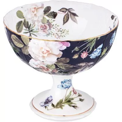 Ваза на ножке lefard "кобальт" 13*11 см (86-2491) 