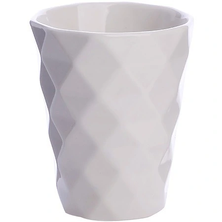 Фото Кружка-стакан с рельефом 330 мл White LORAINE (9-31354-1) - интернет-магазин МегаТерем в Москве