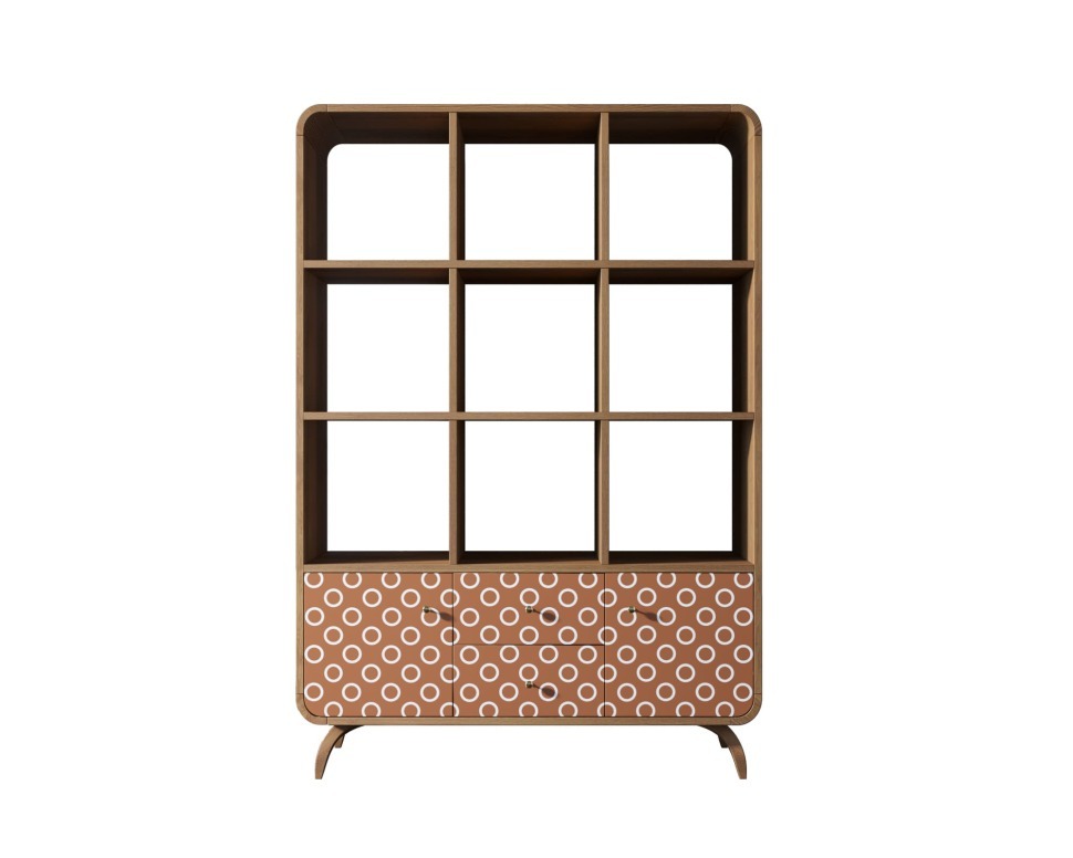 Фото Стеллаж Ellipse принт 3 арт EL13/print_3-ET - интернет-магазин МегаТерем в Москве