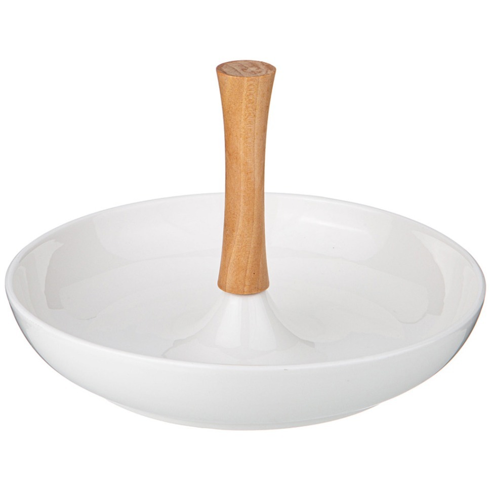 Фото Блюдо lefard native с дерев. ручкой 25*25*16,5 см (761-090)  - интернет-магазин МегаТерем в Москве