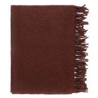 Плед мохеровый шоколадного цвета из коллекции essential, 130х180 см (79738)