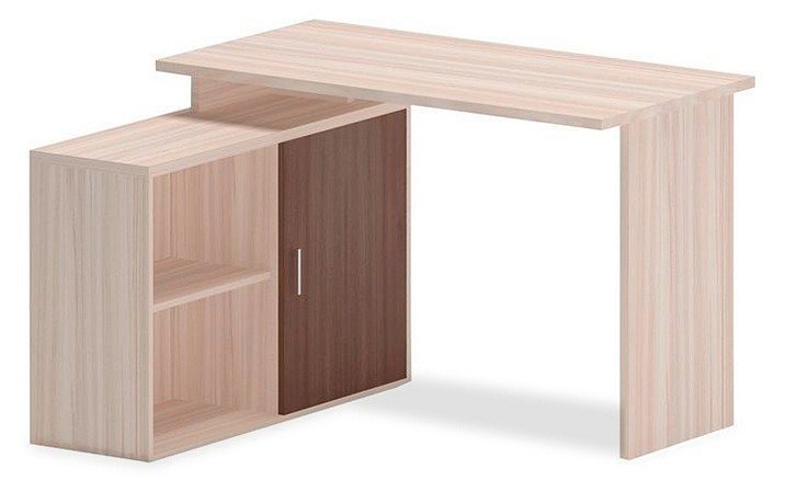 Фото Стол компьютерный Домино Lite СКЛ-ПРЯМ120+ТБЛ-2 MER_SKL-PRYAM120-TBL-2_KSH-CH - интернет-магазин МегаТерем в Москве