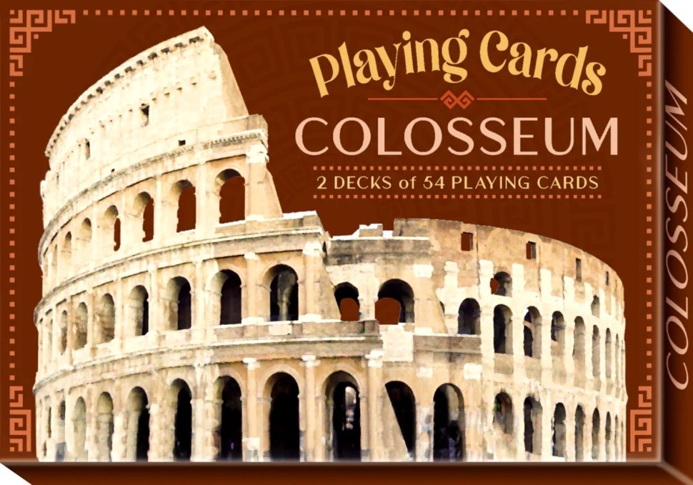 Фото Карты Colosseum Playing Cards Two Decks Lo Scarabeo / Две колоды игральных карт Колизей (64821) - интернет-магазин МегаТерем в Москве