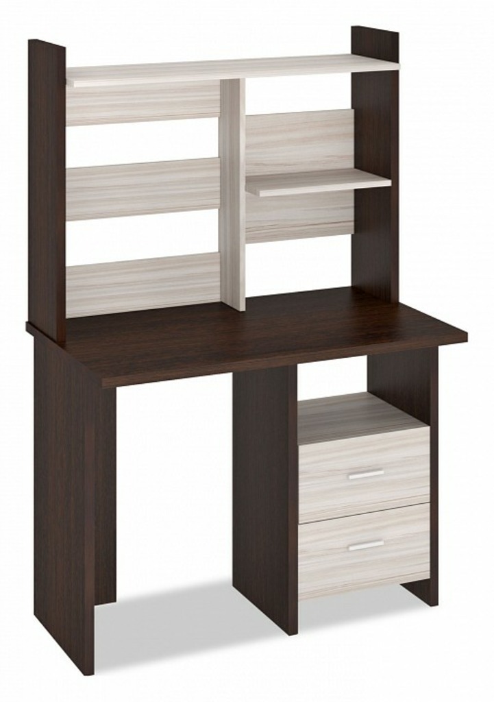 Фото Стол компьютерный Домино Лайт СКЛ-Прям100+НКЛ-100 MER_SKL-Pryam100_NKL-100_VK - интернет-магазин МегаТерем в Москве