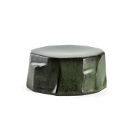Тарелка E743-P-06068/5.75, 14,5 см, керамика, Green/black, ROOMERS TABLEWARE