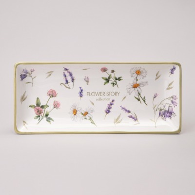 Блюдо agness "flower story" 28*12*3 см (358-2167) 