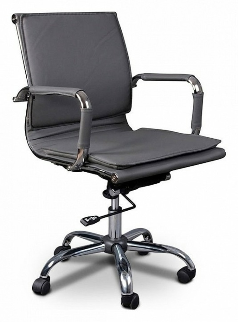 Фото Кресло компьютерное Бюрократ CH-993-low серое BUR_CH-993low_grey - интернет-магазин МегаТерем в Москве