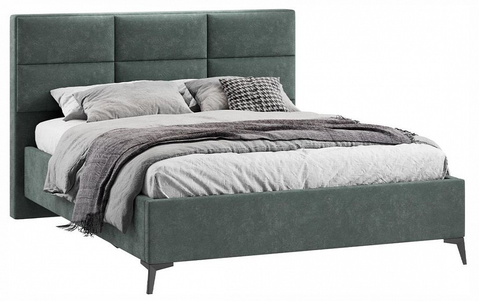 Фото Кровать двуспальная Делана с ПМ Тип 1 TRI_267745 - интернет-магазин МегаТерем в Москве