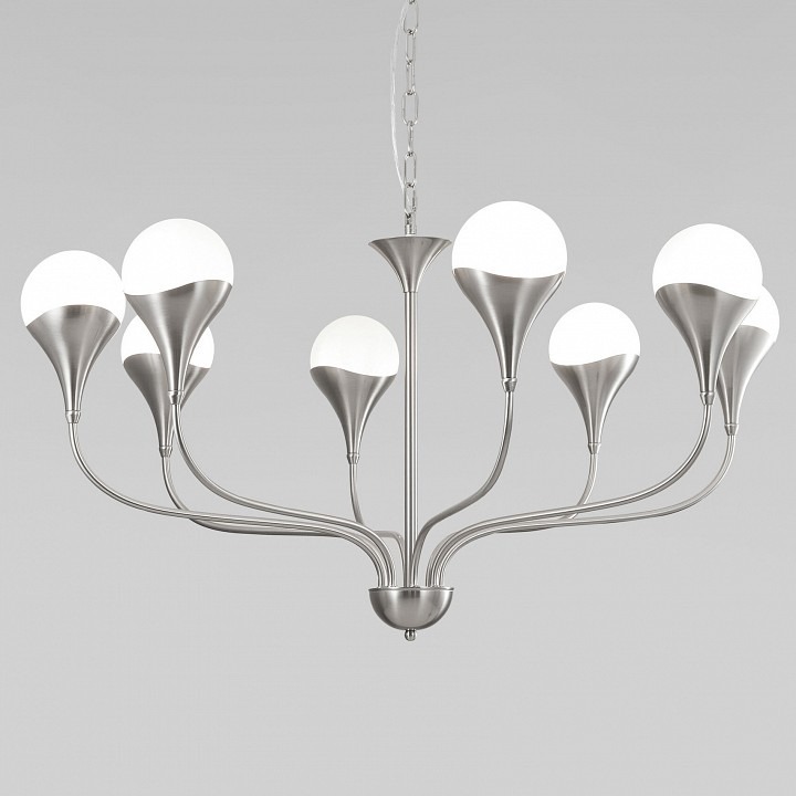 Фото Подвесная люстра Eurosvet Calyx 60169/8 никель EV_a068277 - интернет-магазин МегаТерем в Москве