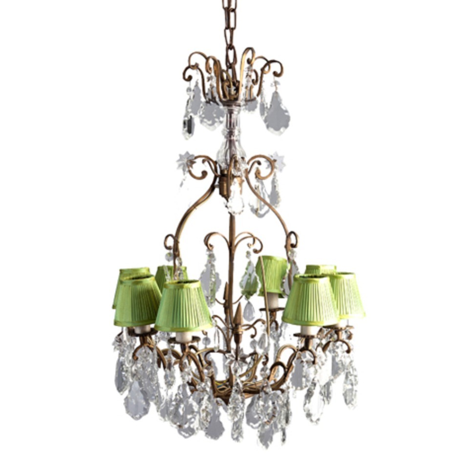 Фото Люстра Бельгиум BELGIUM, бронза, стекло, mixed, ROOMERS FURNITURE - интернет-магазин МегаТерем в Москве