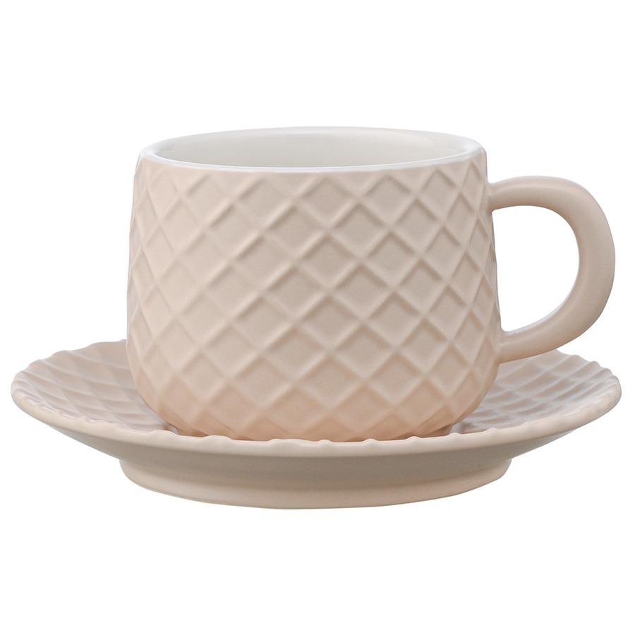 Фото Чайная пара marshmallow 300 мл цвета топленого молока (75101) - интернет-магазин МегаТерем в Москве