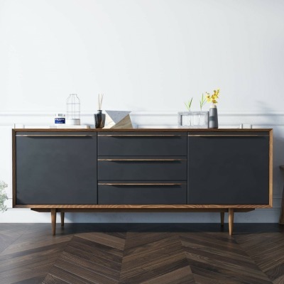 Комод Brun Black с тремя ящ...