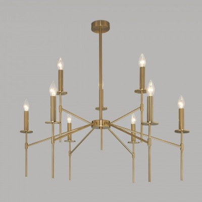 Люстра на штанге Eurosvet Anders 60142/9 латунь EV_a061931