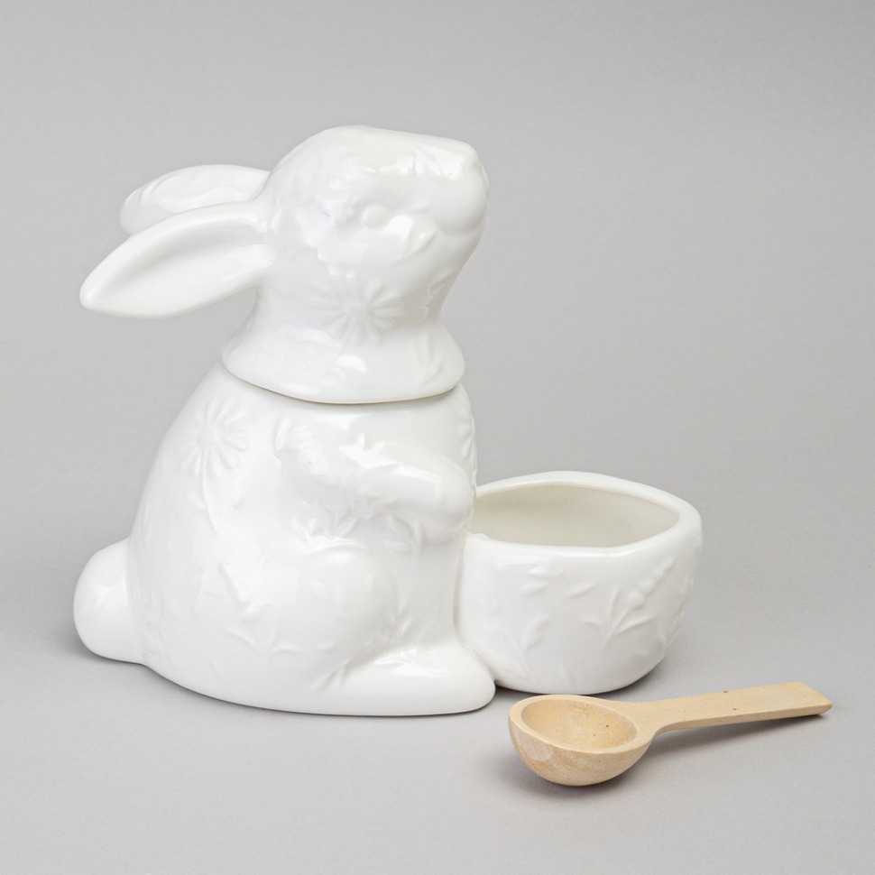 Фото Солонка lefard flowers story в форме зайца 16*9*14 см 400 мл (474-259)  - интернет-магазин МегаТерем в Москве