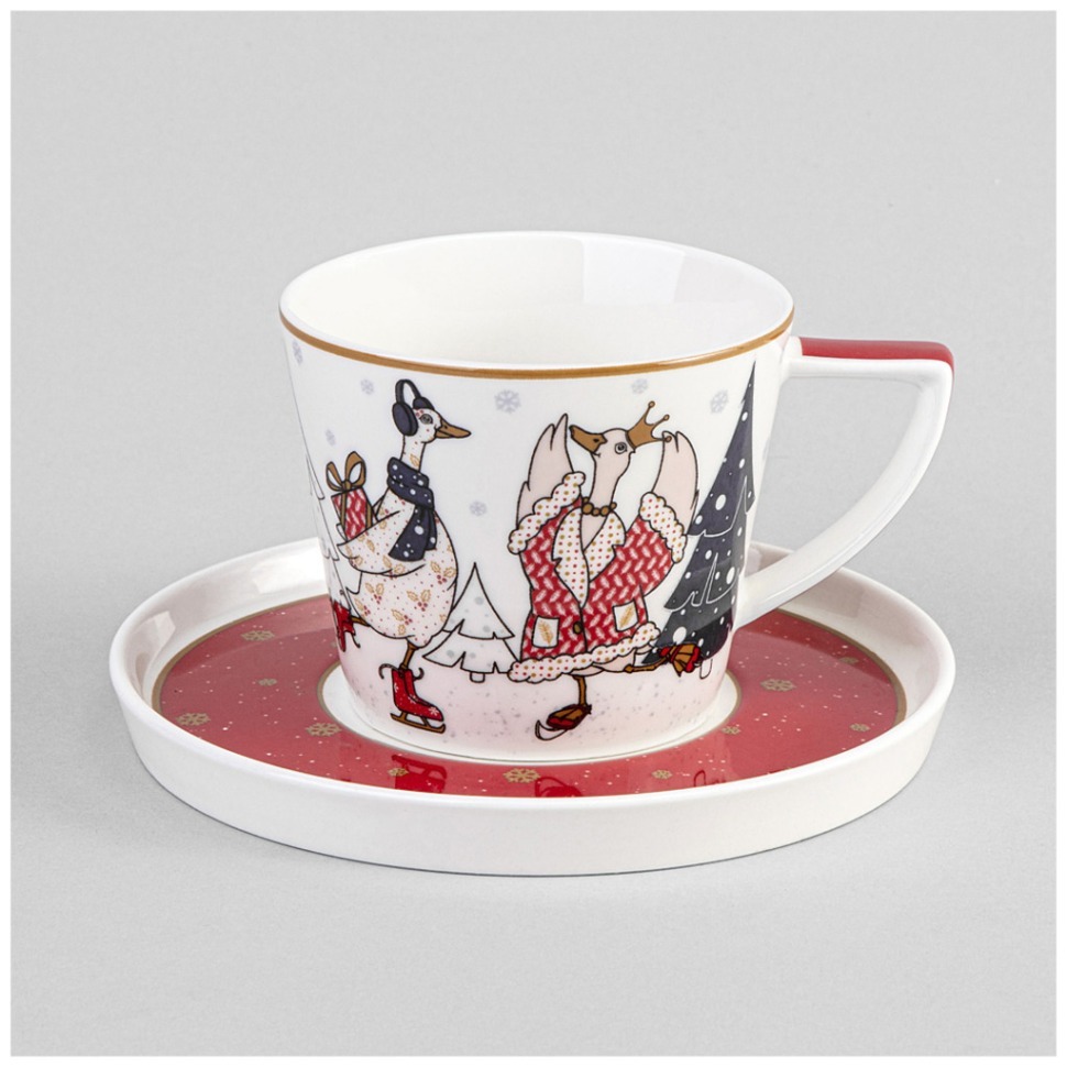 Фото Чайная пара lefard family christmas 250 мл (425-161)  - интернет-магазин МегаТерем в Москве