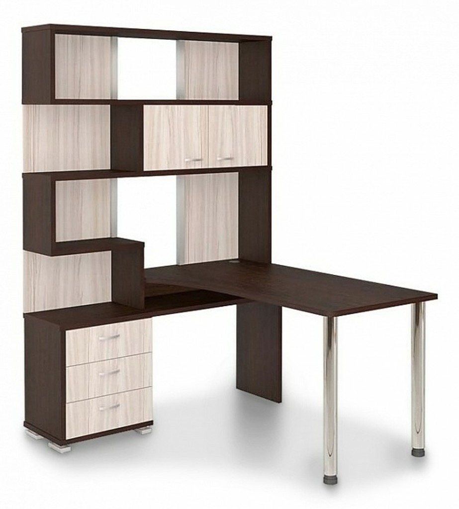 Фото Стол компьютерный Домино СР-420130 MER_SR-420_130_VKV-LEV - интернет-магазин МегаТерем в Москве