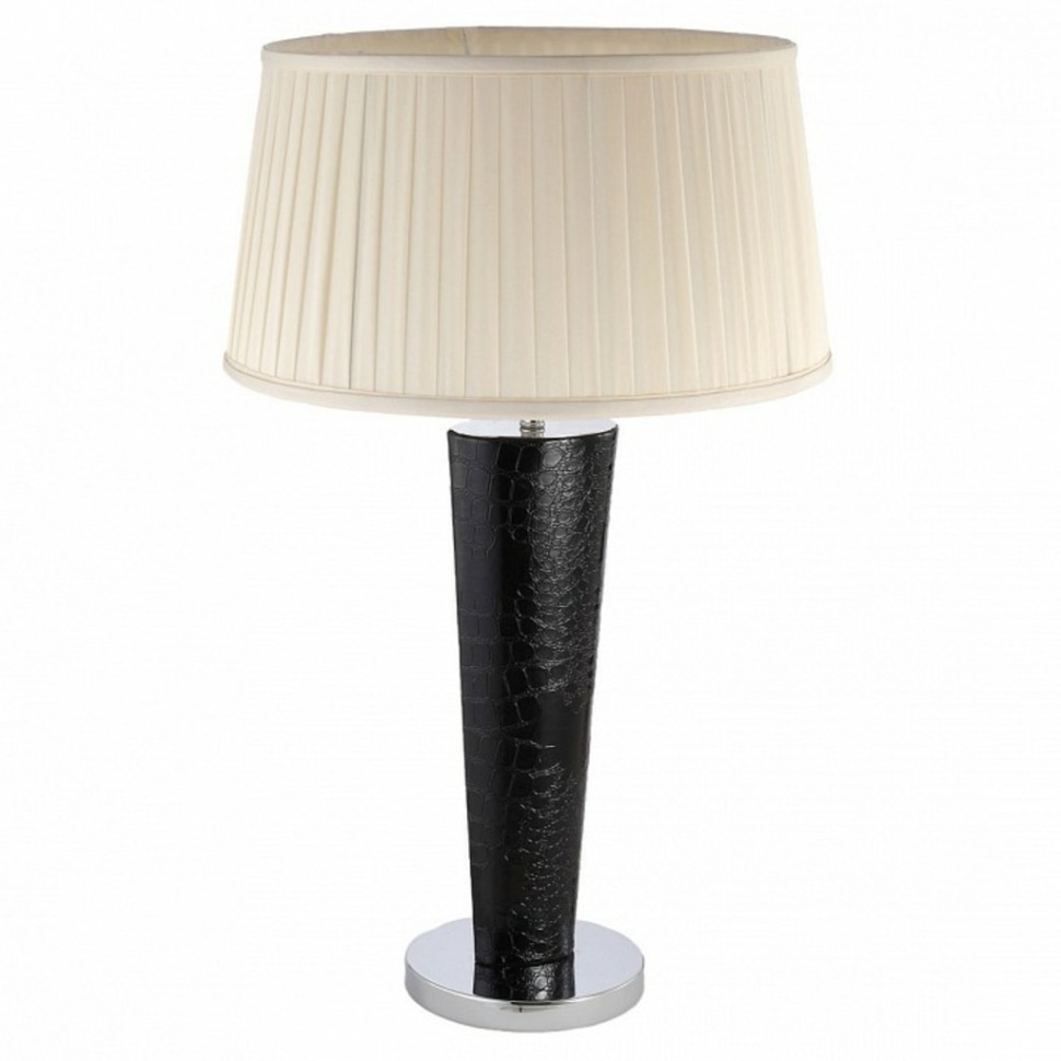 Фото Настольная лампа декоративная Lucia Tucci Pelle Pelle Nerre T120.1 LT_Pelle_Nerre_T120.1 - интернет-магазин МегаТерем в Москве