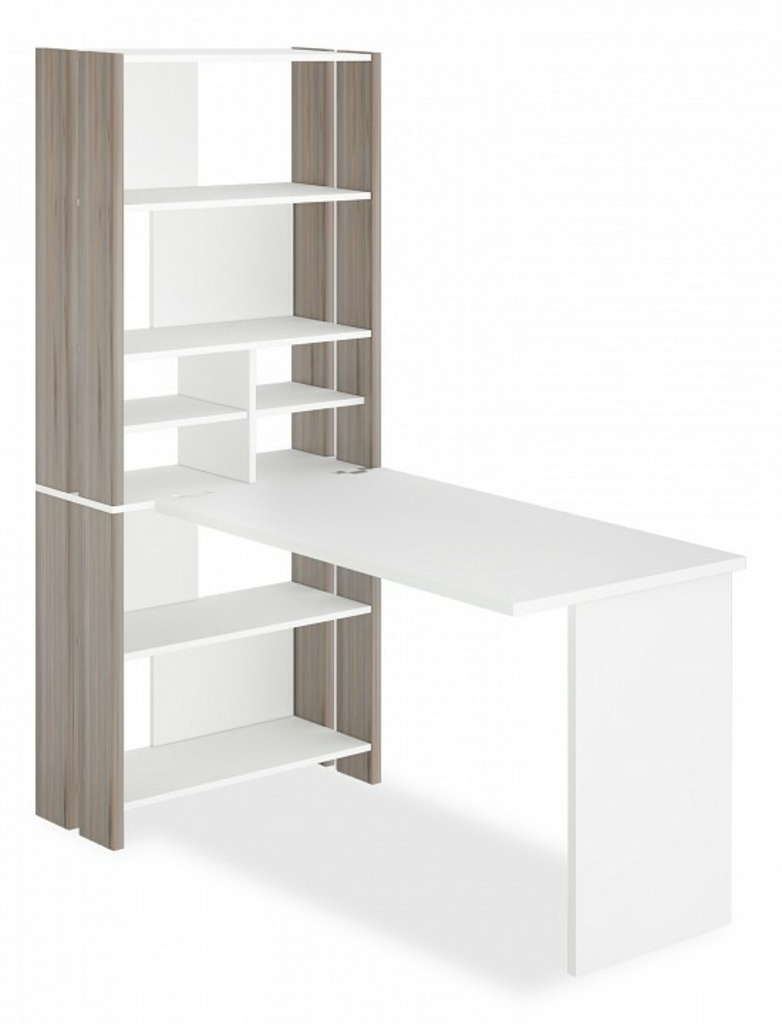 Фото Стол компьютерный Домино Лайт СТЛ-ОВХ+С120Прям без тумбы MER_STL-OVH-S120Pryam_bez_tumby_NBE - интернет-магазин МегаТерем в Москве