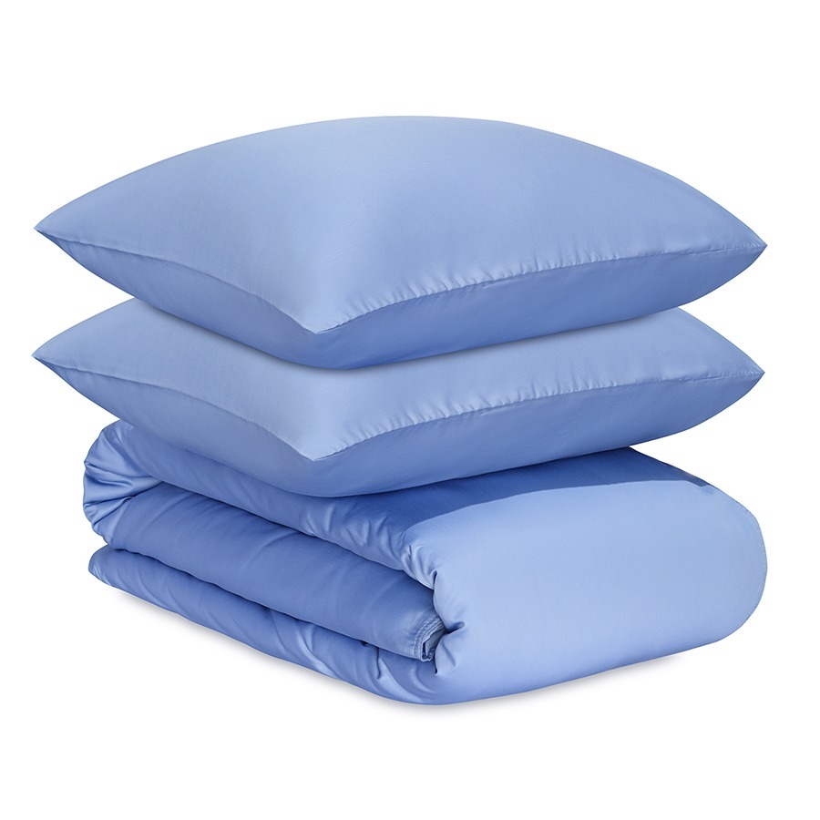 Фото Комплект постельного белья из премиального сатина сиреневого цвета из коллекции essential, 200х220 см (78457) - интернет-магазин МегаТерем в Москве