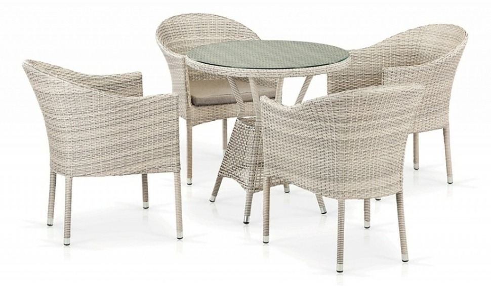 Фото Набор уличный  T705ANT/Y350-W85 Latte 4Pcs AFN_T705ANT_Y350-W85_Latte_4Pcs - интернет-магазин МегаТерем в Москве