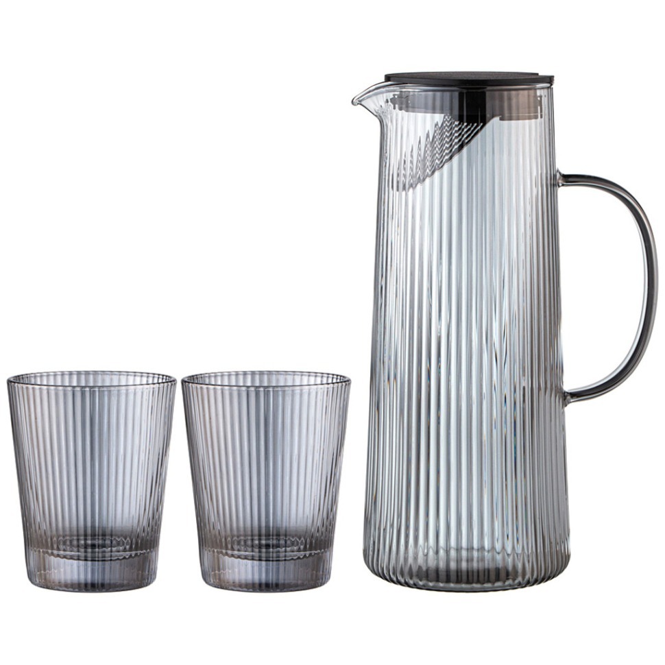 Фото Набор для сока/воды 3 пр: кувшин 1,25 мл + 2 стакана 300 мл Lefard (172-181) - интернет-магазин МегаТерем в Москве