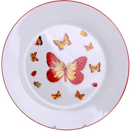 Фото Блюдо сервировочное 25,5 см Романтика LORAINE (30787) - интернет-магазин МегаТерем в Москве