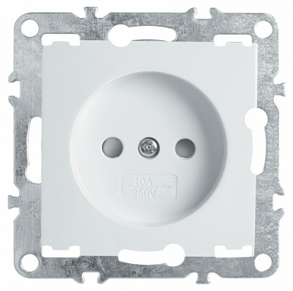 Фото Розетка без заземления и со шторками, без рамки Stekker PST00-9109 39316 FE_39316 - интернет-магазин МегаТерем в Москве