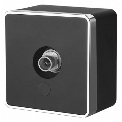 ТВ-розетка без рамки Werkel Gallant (черный/хром) W5083035 WRK_a050969