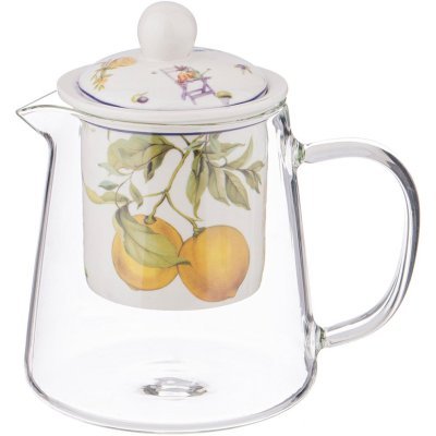 Чайник стеклянный с ситом l...