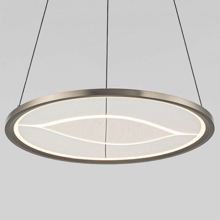 Фото Подвесной светильник Eurosvet Occhio 40026/1 LED серый EV_a069308 - интернет-магазин МегаТерем в Москве