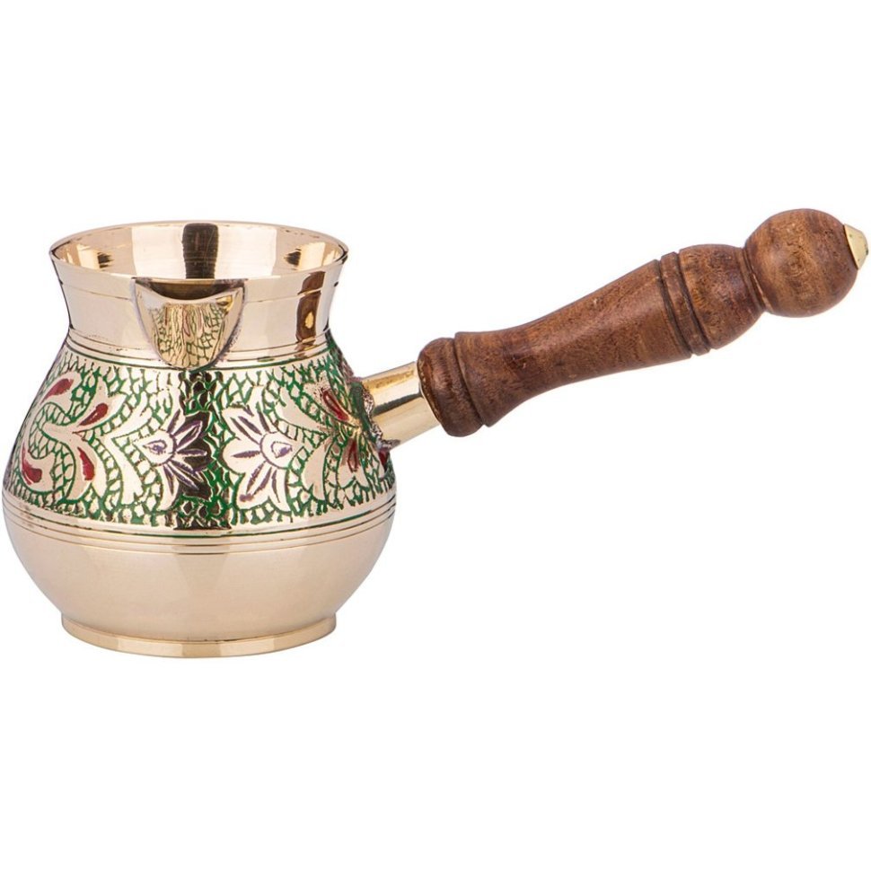 Фото Турка 250 мл. латунь. цветная эмаль Lefard (877-590) - интернет-магазин МегаТерем в Москве