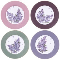 Набор тарелок закусочных lefard  "lilac" 4 шт. 20,5 см микс (760-811) 