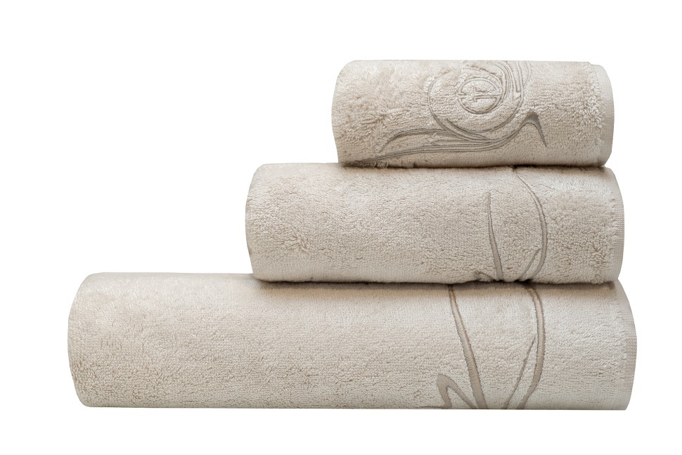 Фото Полотенце Лирика модал бежевое 50*90 (TT-00015207) - интернет-магазин МегаТерем в Москве