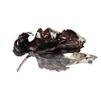 Блюдо декорат. металл. "Лист" хром 29*27*6см (TT-00008291)