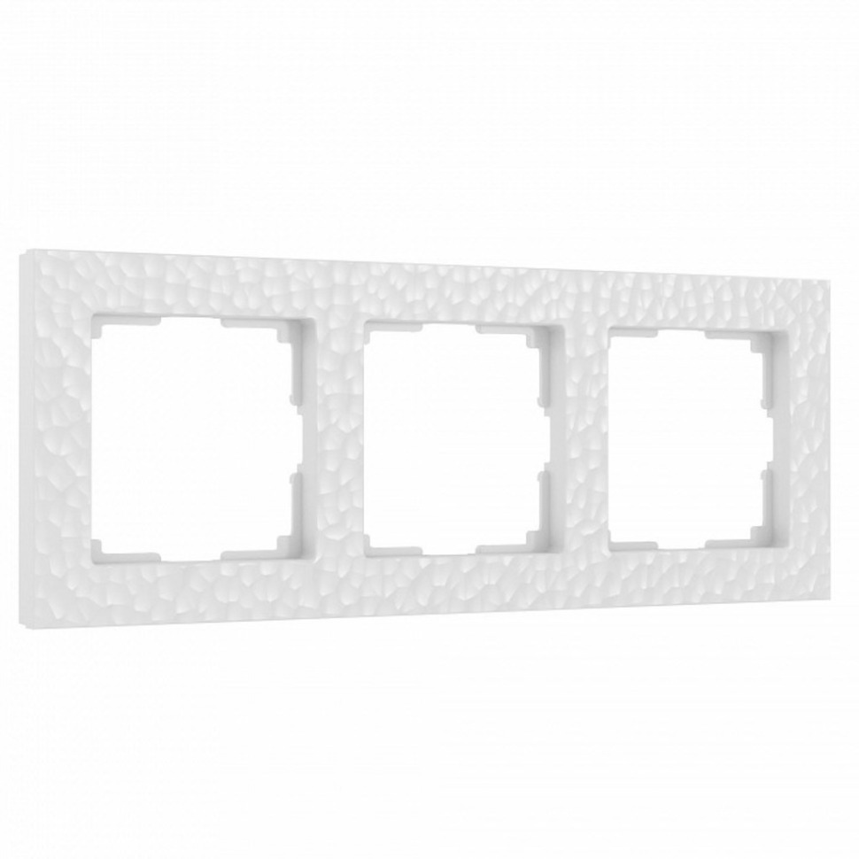 Фото Рамка на 3 поста Werkel Hammer белый W0032401 WRK_a052519 - интернет-магазин МегаТерем в Москве