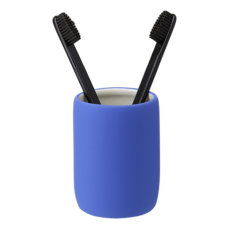 Фото Стакан для зубных щеток flow, синий индиго (78505) - интернет-магазин МегаТерем в Москве