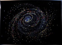 Картина Галактика Большая с кристаллами Swarovski (2300)